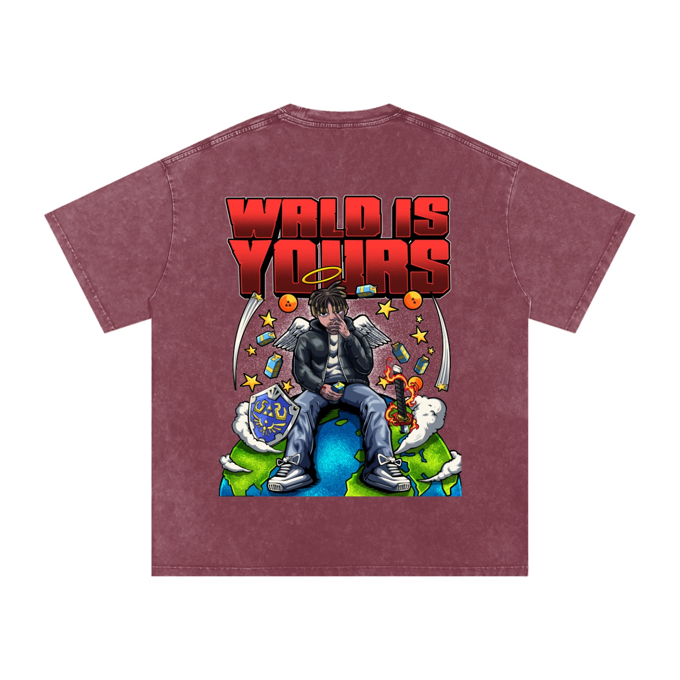 Wrld Washed Tee - Image 8