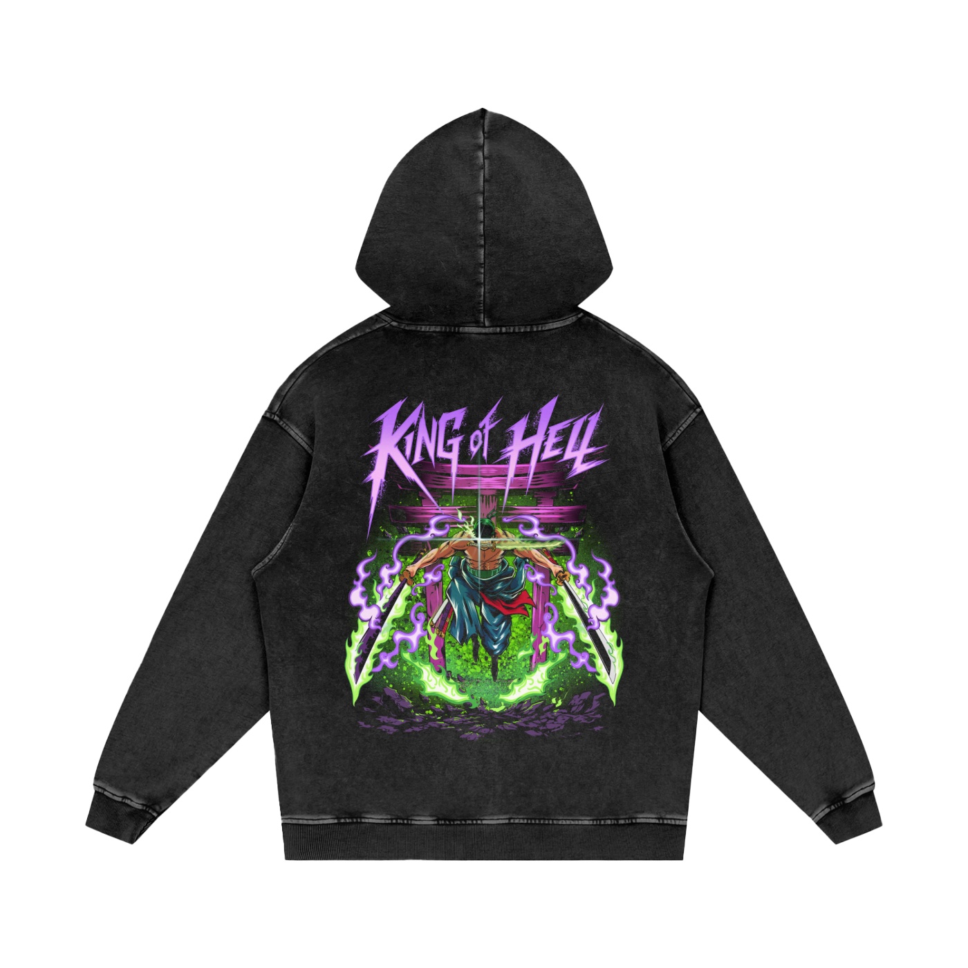 King of Hell Washed Hoodie